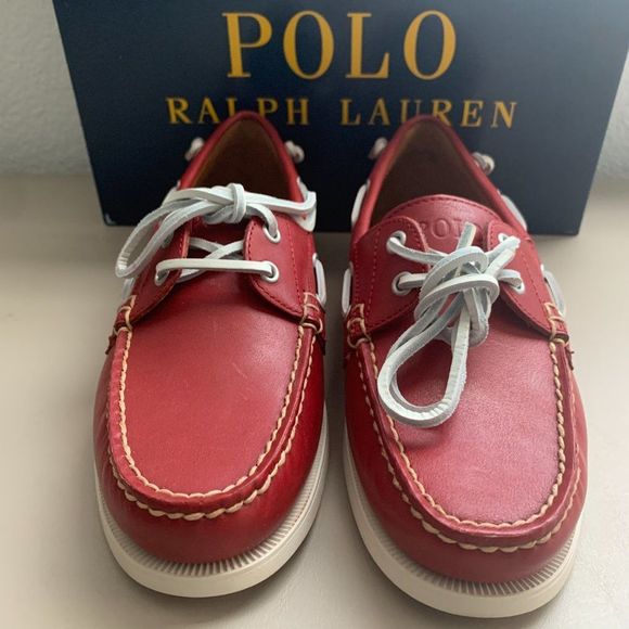 POLO RALPH LAUREN Merton Red Classic Leather - Picture 2 of 13